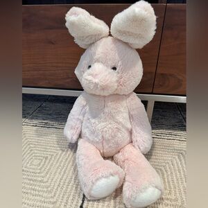 Pottery Barn Kids plush pink bunny rabbit